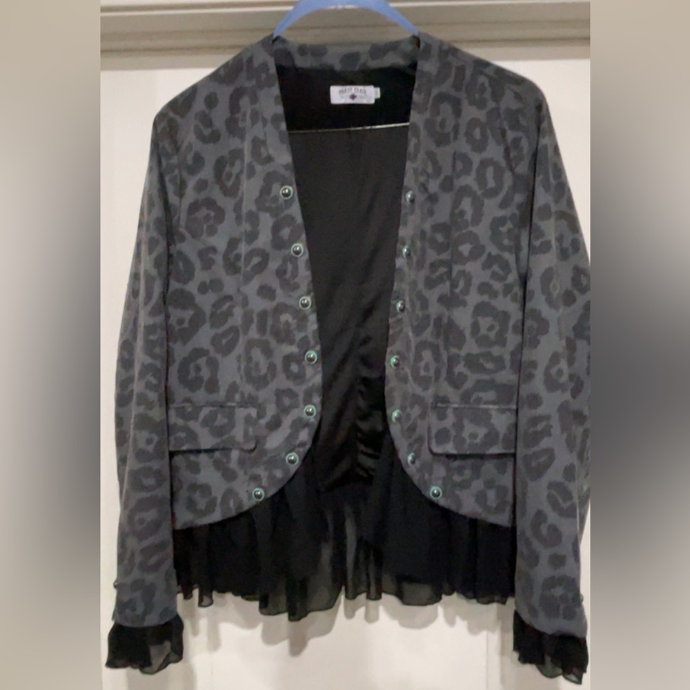 Crazy Train Ruffle Blazer